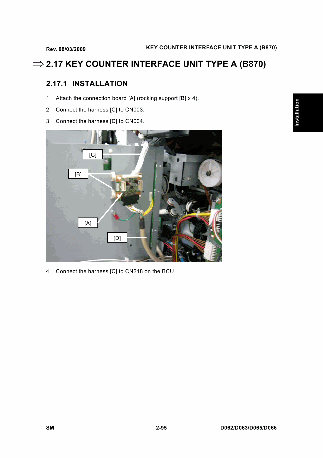 RICOH Aficio MP-6001 7001 8001 9001 D062 D063 D065 D066 Service Manual-5